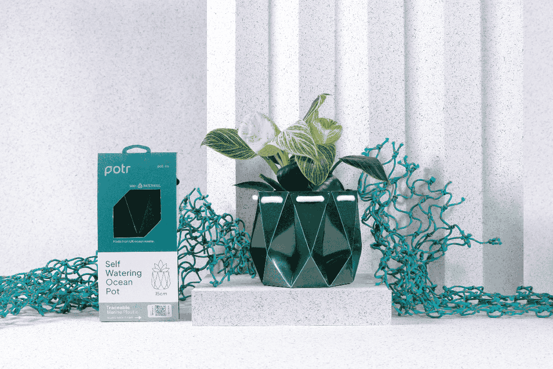 Greener gardening - marine plastic pots