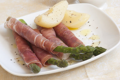 Veg and recipe - asparagus and Parma ham