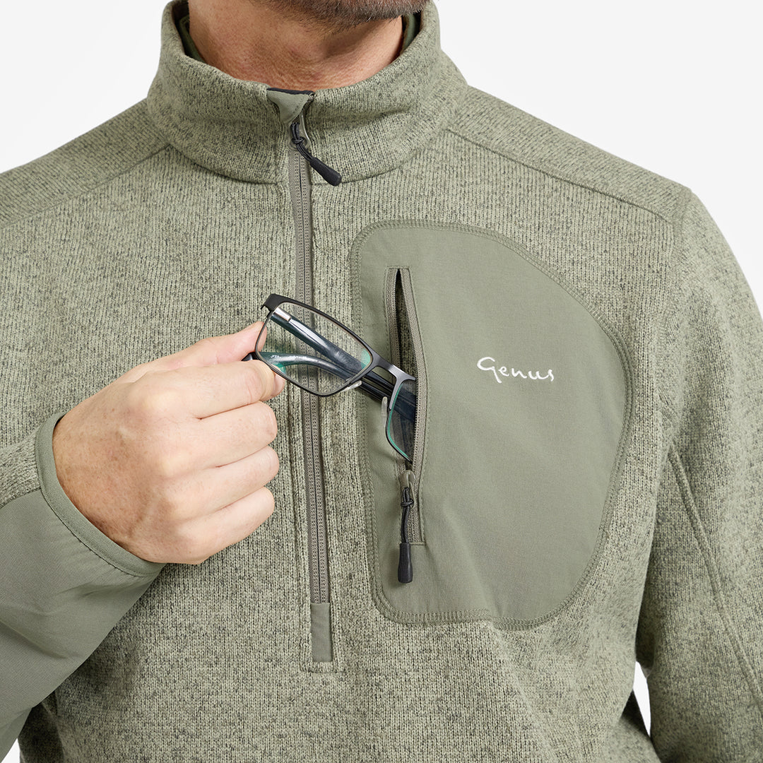 Men's Dixter Gardening Pullover - Oak Green