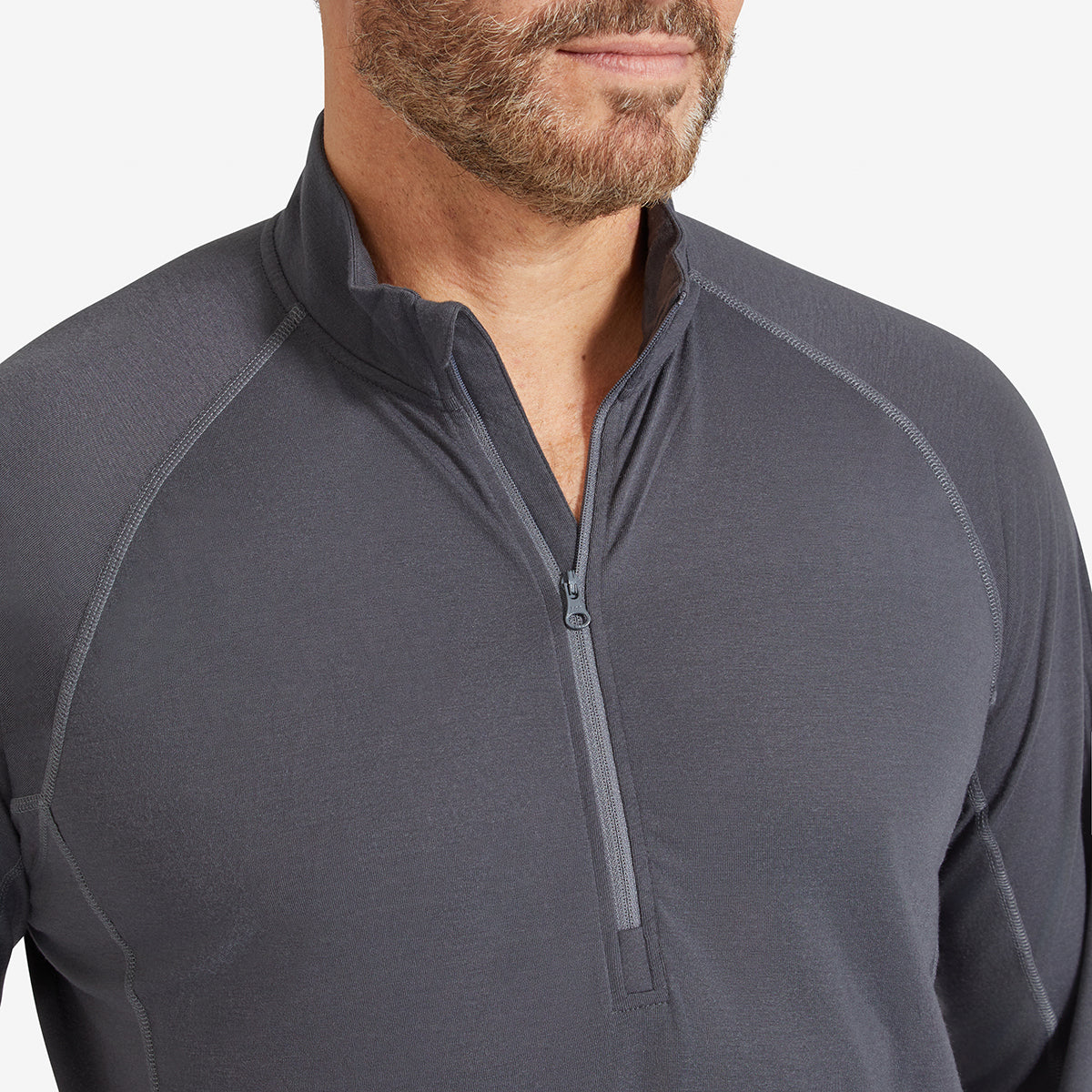 Men's Eden Gardening Zip-Neck Top - Charcoal – Genus Gardenwear