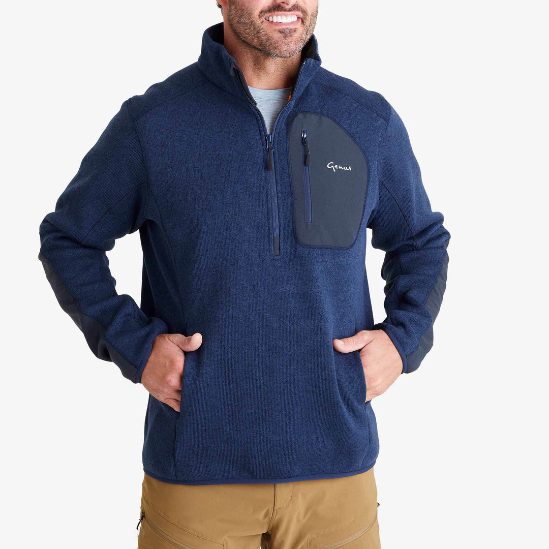Genus Men's Dixter Gardening Pullover Marine Blue