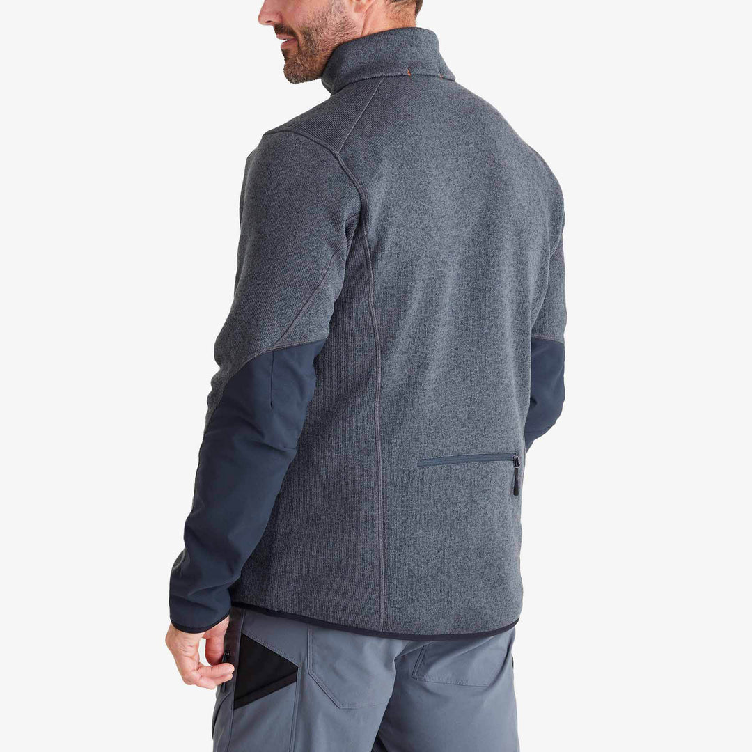 Back view of a Genus Men's Dixter Gardening Pullover