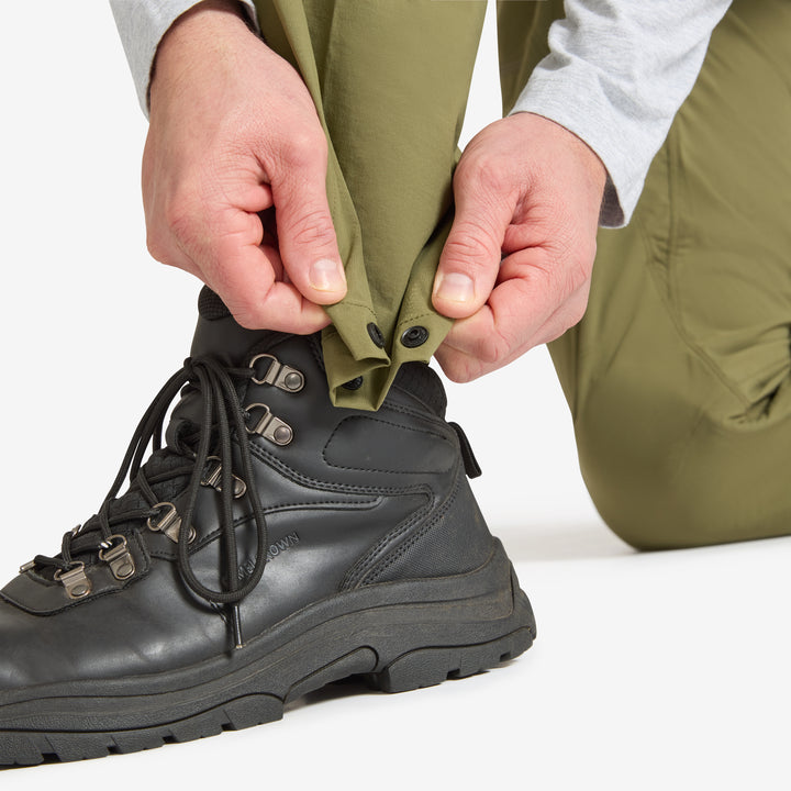 Close up of Genus Burnt Olive Men's Summer Gardening Trousers