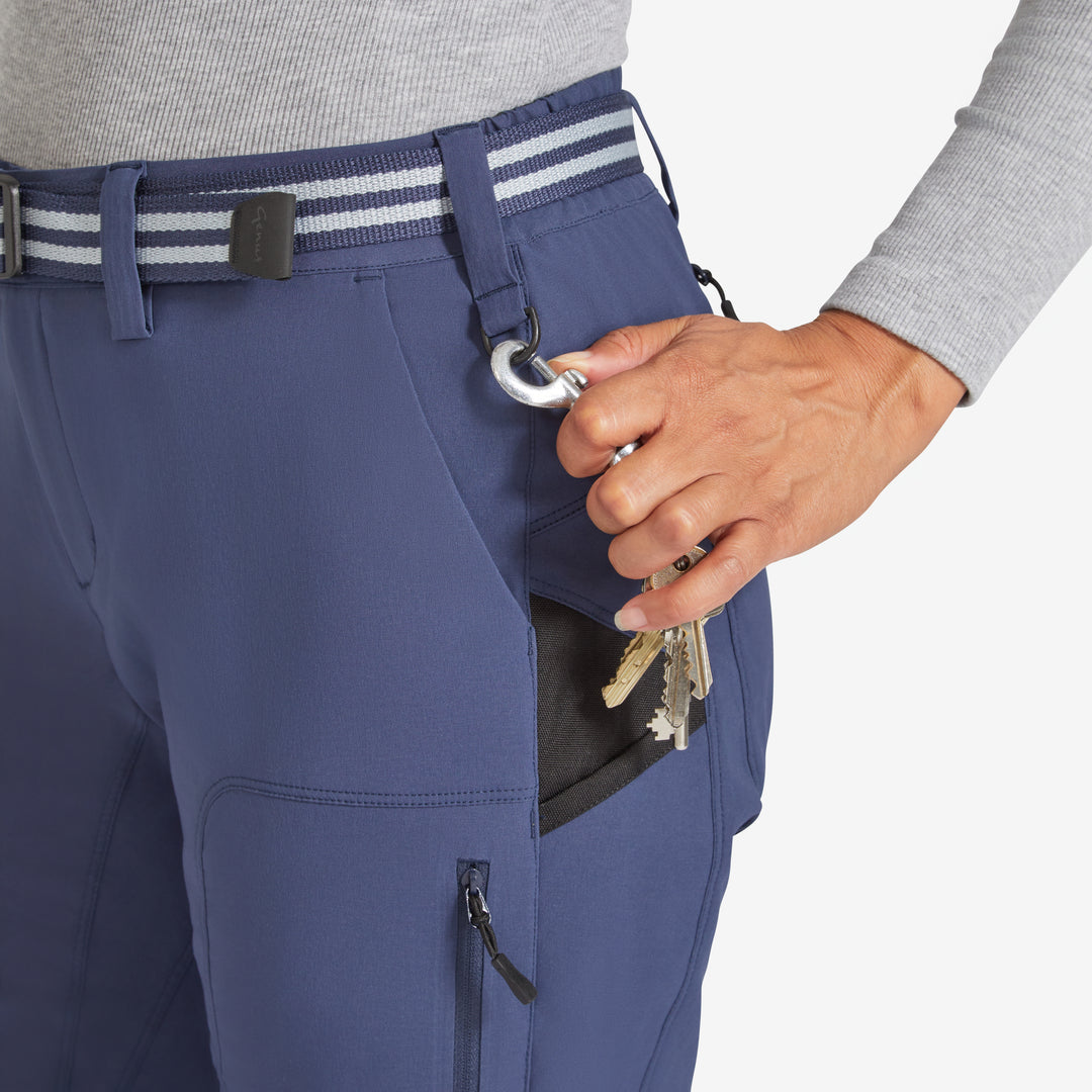 Keys attached to the Genus Women's Indigo 3 Season Trousers