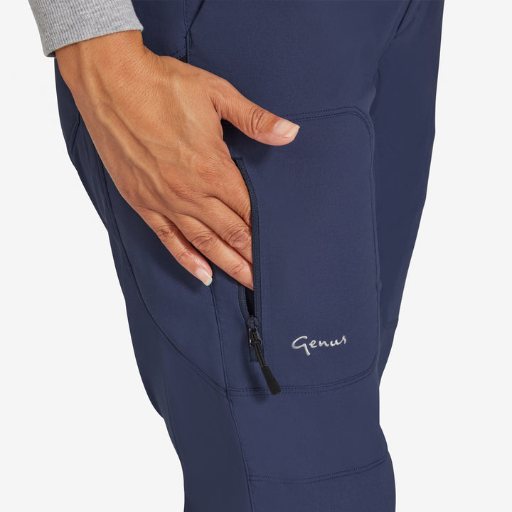 Pocket on the Genus Women's Indigo 3 Season Trousers