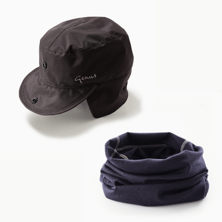 Genus winter cap and merino neckwarmer bundle