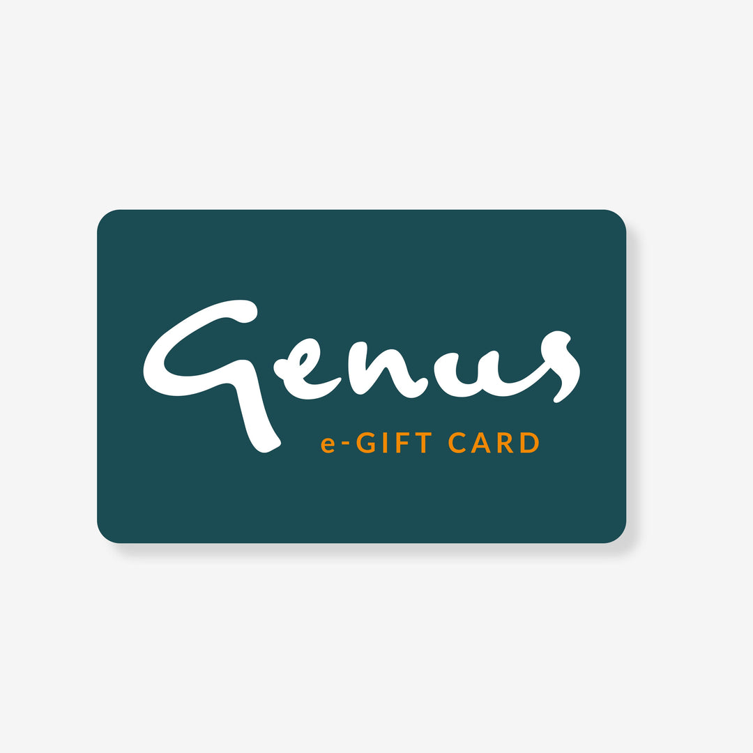 Genus green and white e-gift card