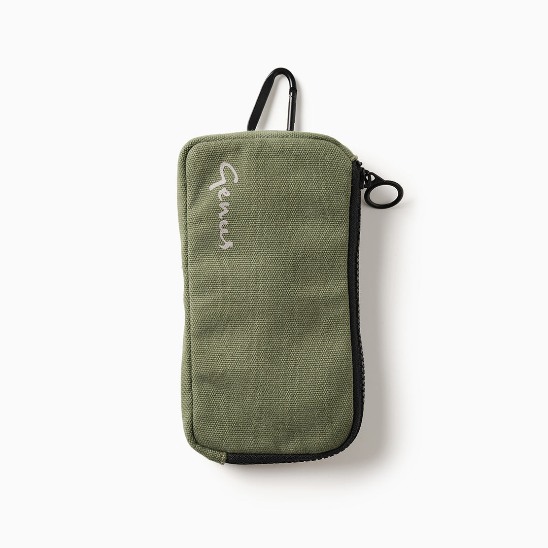 Genus green phone carrier zipped closed