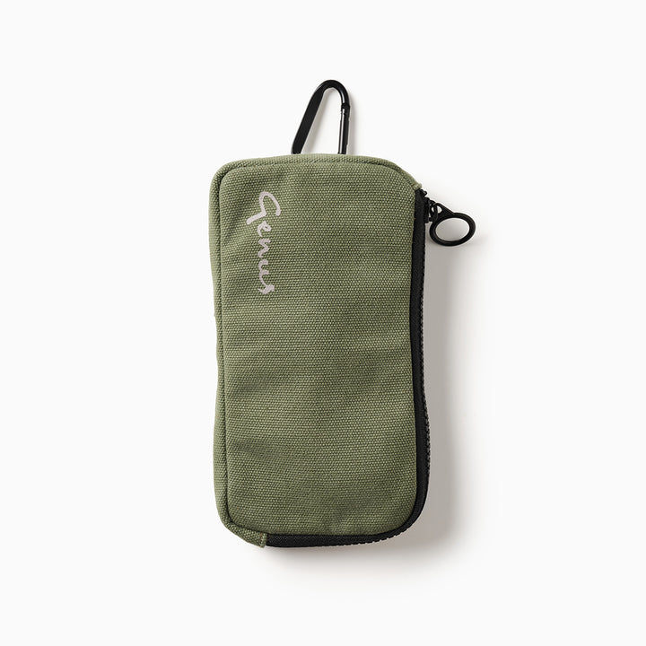 Genus green phone carrier zipped closed