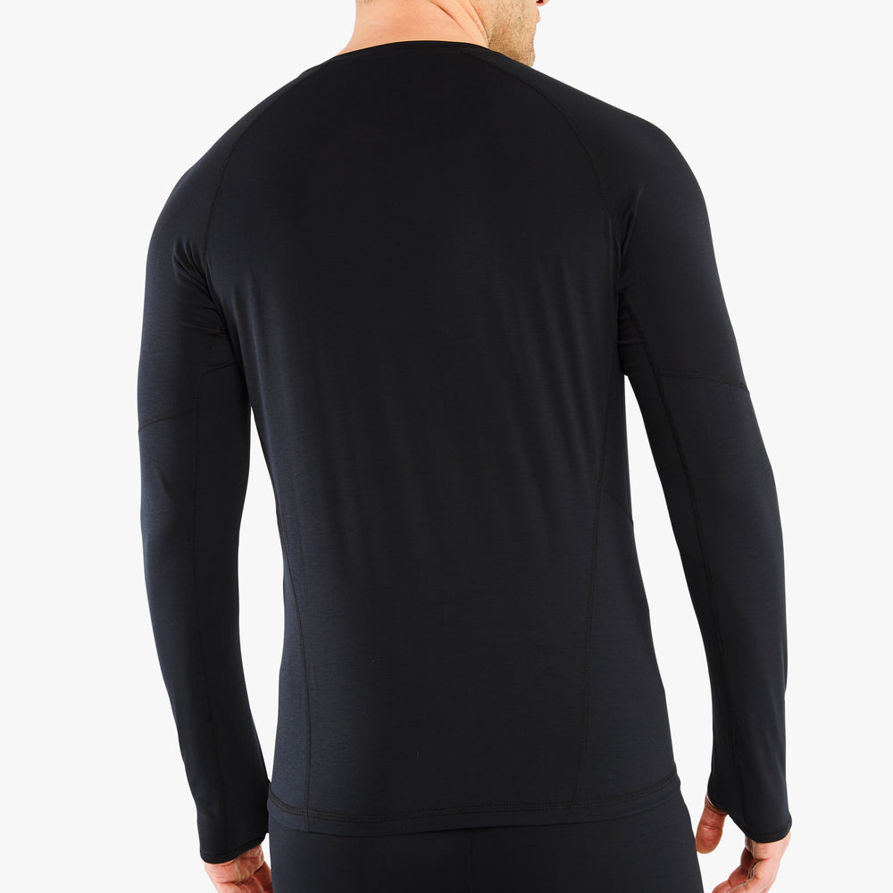 Back view of the Genus Men's Merino Blend Thermal Top