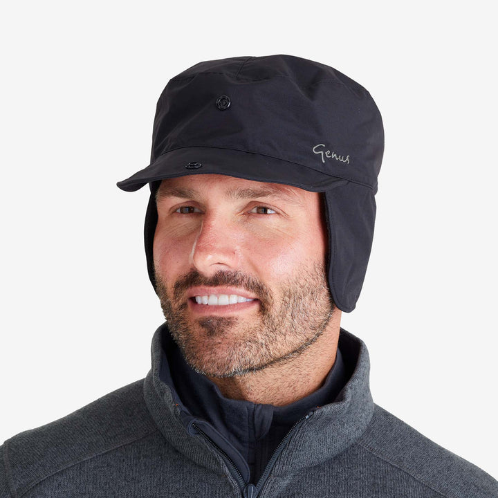 Man wearing a genus winter cap