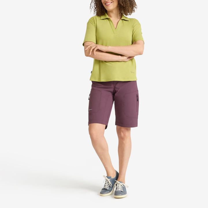 Genus Womens Mulberry Summer Gardening Shorts front view
