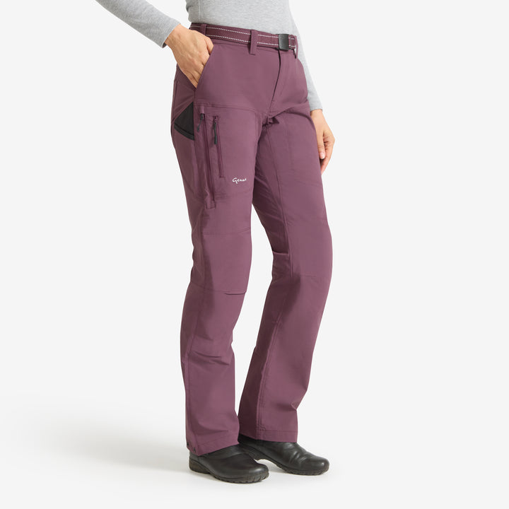 Side view of Genus Women's mulberry summer trousers