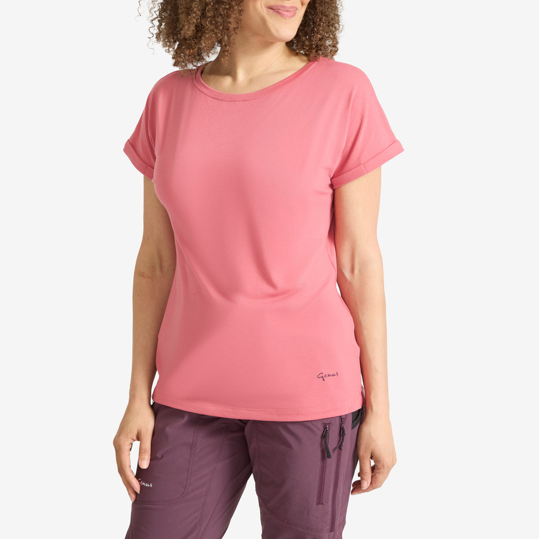 Genus Tea Rose womens Eden Short Sleeve Tee