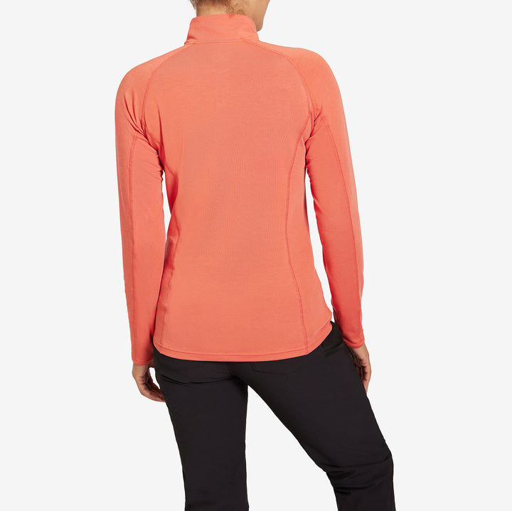 Women's Eden Gardening Zip-Neck Top - Burnt Sienna