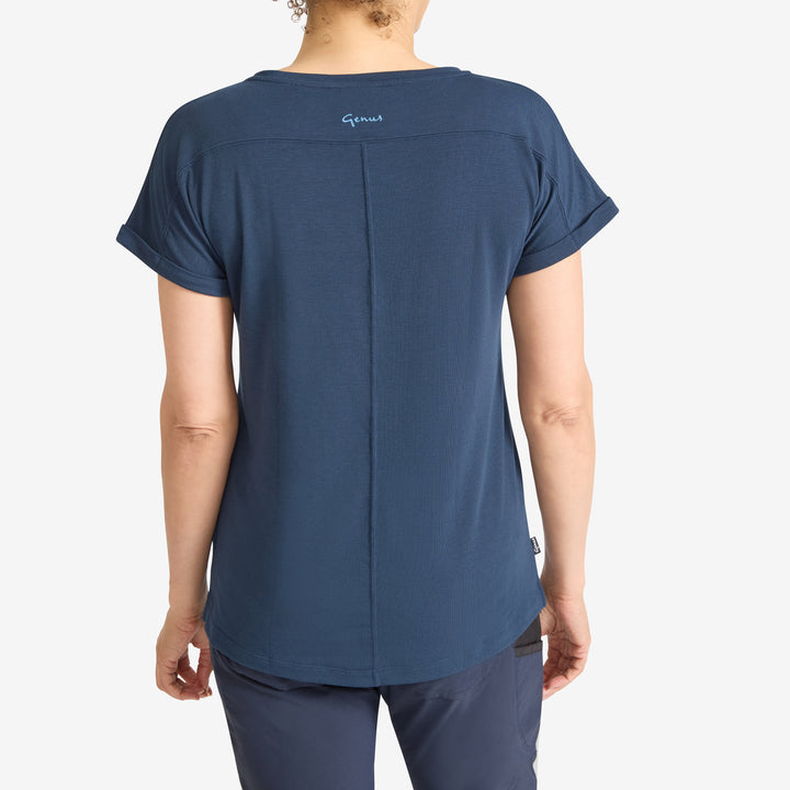 Women's Eden Short Sleeve Tee - Marine Blue