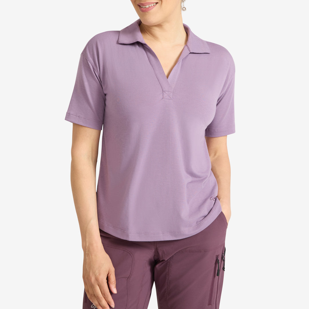 Women's Eden Collared Tee - Cardoon