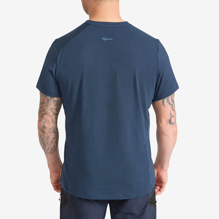 Men's Eden Short Sleeve Tee - Marine Blue