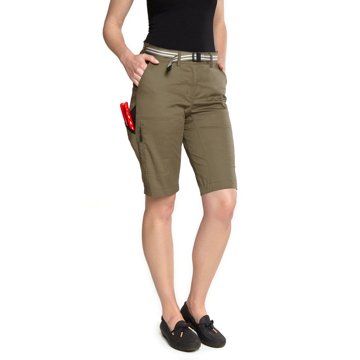 Women's Summer Gardening Shorts - Burnt Olive