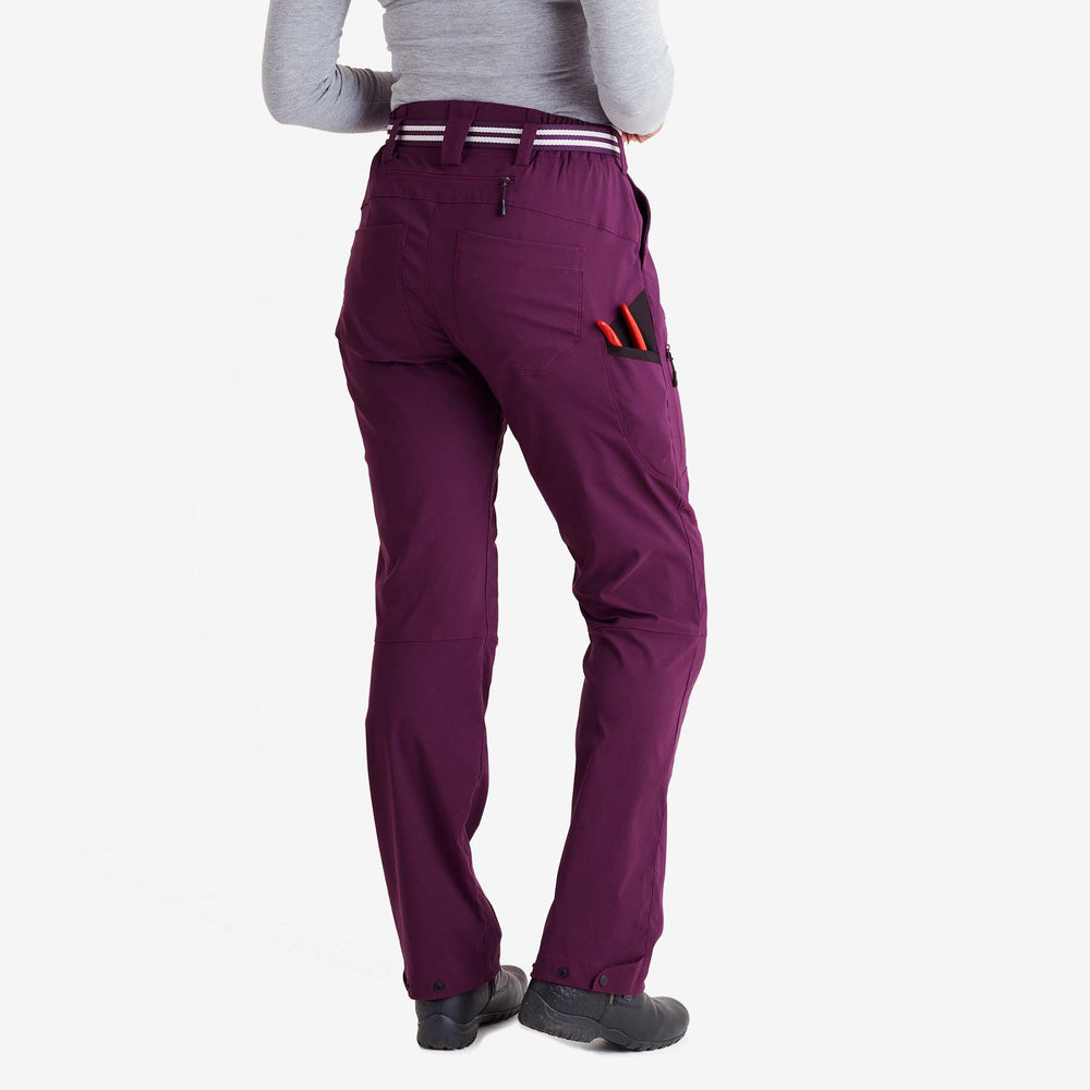 Back view of the Women's 3 Season Grape Gardening Trousers